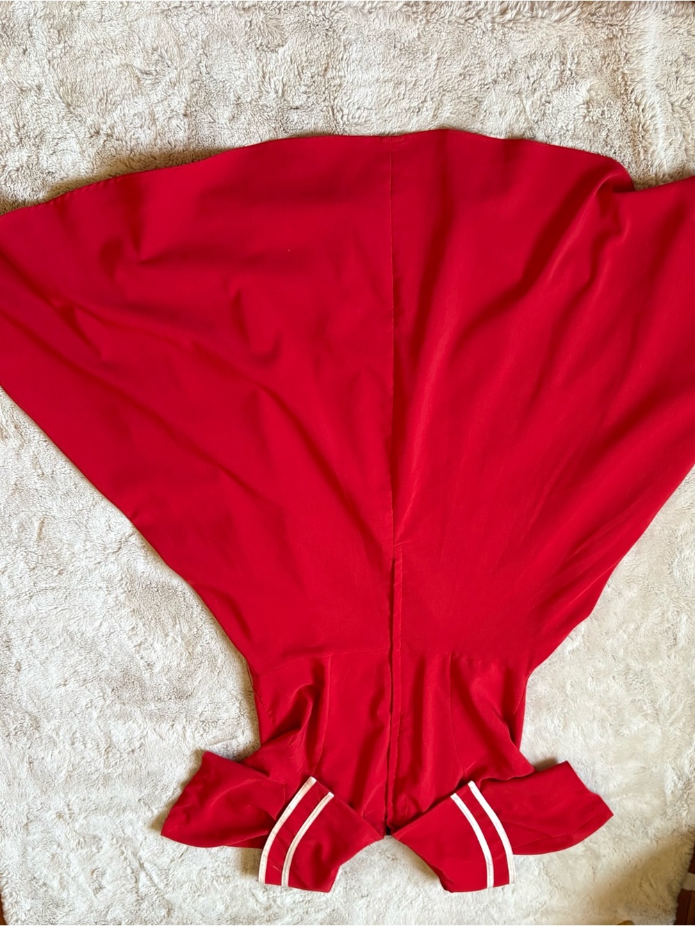 Bettie Page by Tatyanna red captain dress with the circle skirt